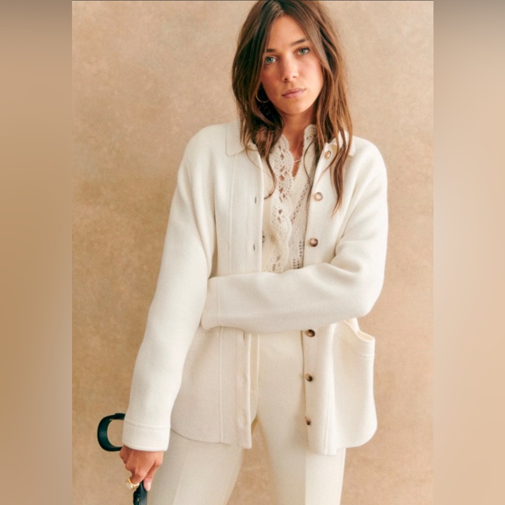 Sezane ecru will jacket